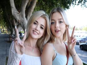 ロスの大学に潜入してナンパしたLAガールズに高収入バイトの依頼 ニコール(21)&ジル(20) サンプル動画サムネイル