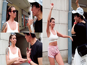 世界共通のBody Language 街角でノリノリのスパニッシュガールをゲット! 無限絶頂褐色の天使をイカセ責め×中出し乱交×追撃イカセ責めで快楽おもてなし!! サンプル動画サムネイル